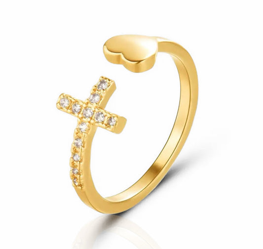 Do all things in Love Adjustable Ring - YHWH.