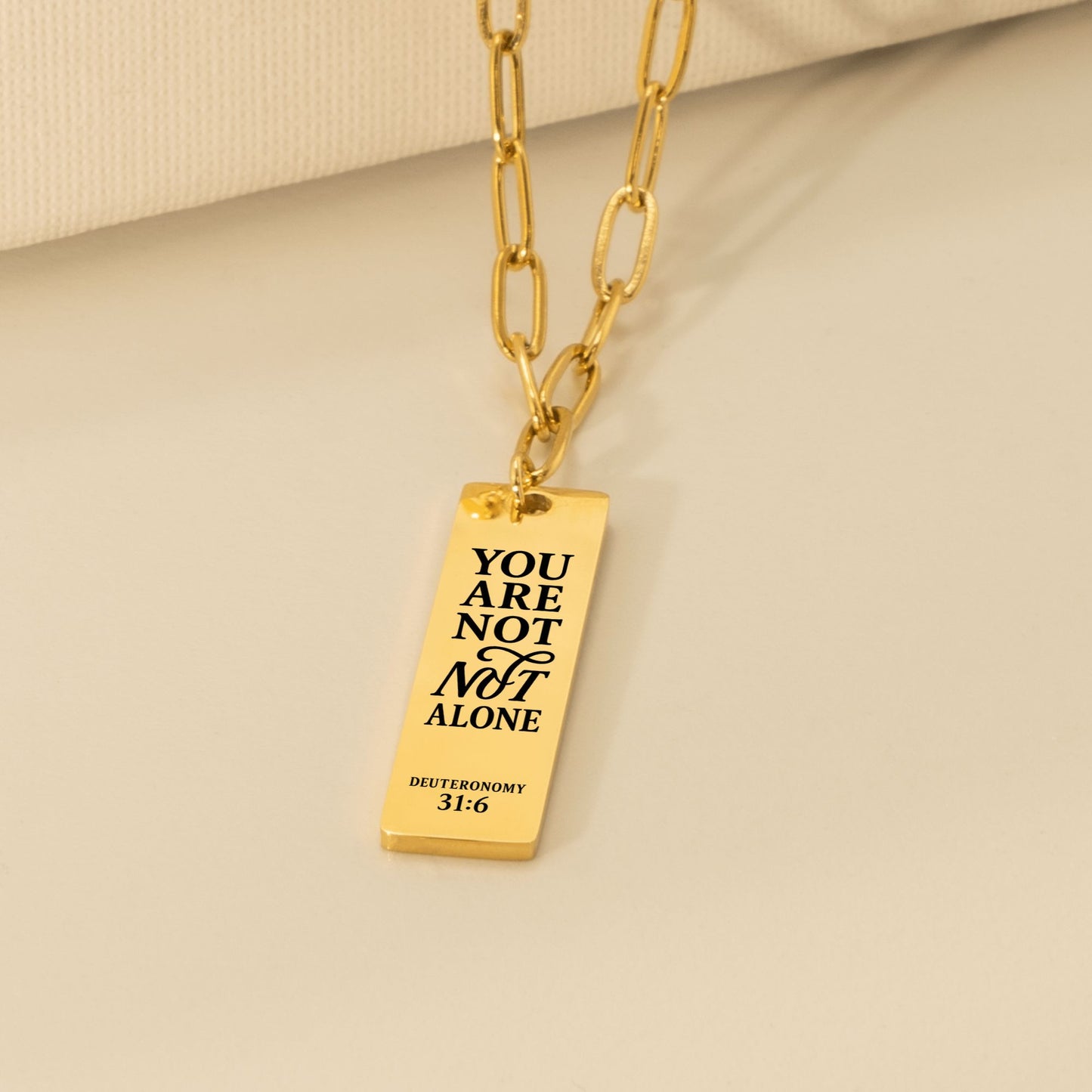 Deuteronomy 31:6 Necklace