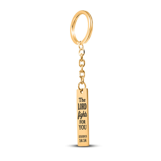 Exodus 14:14 Keychain