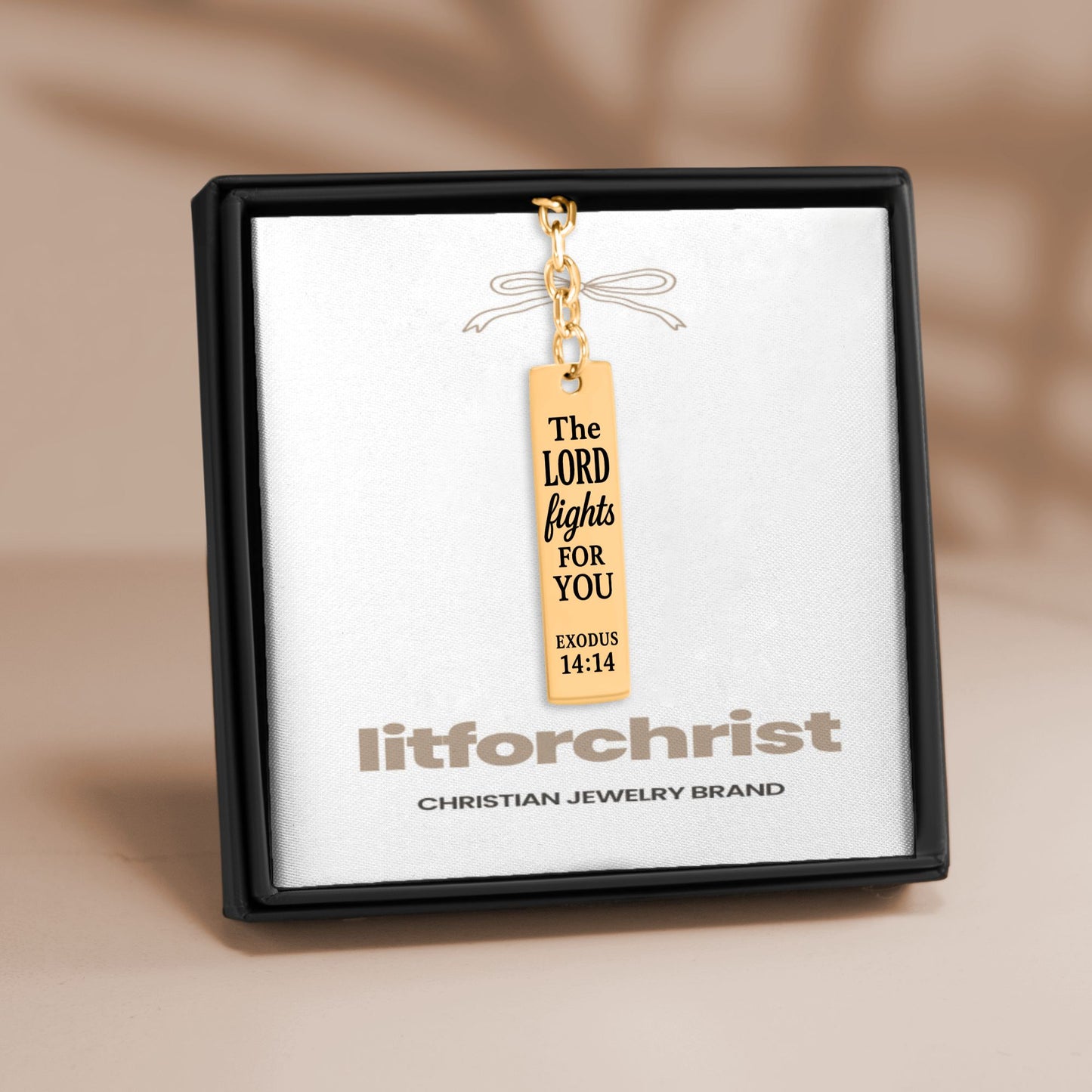 Exodus 14:14 Keychain
