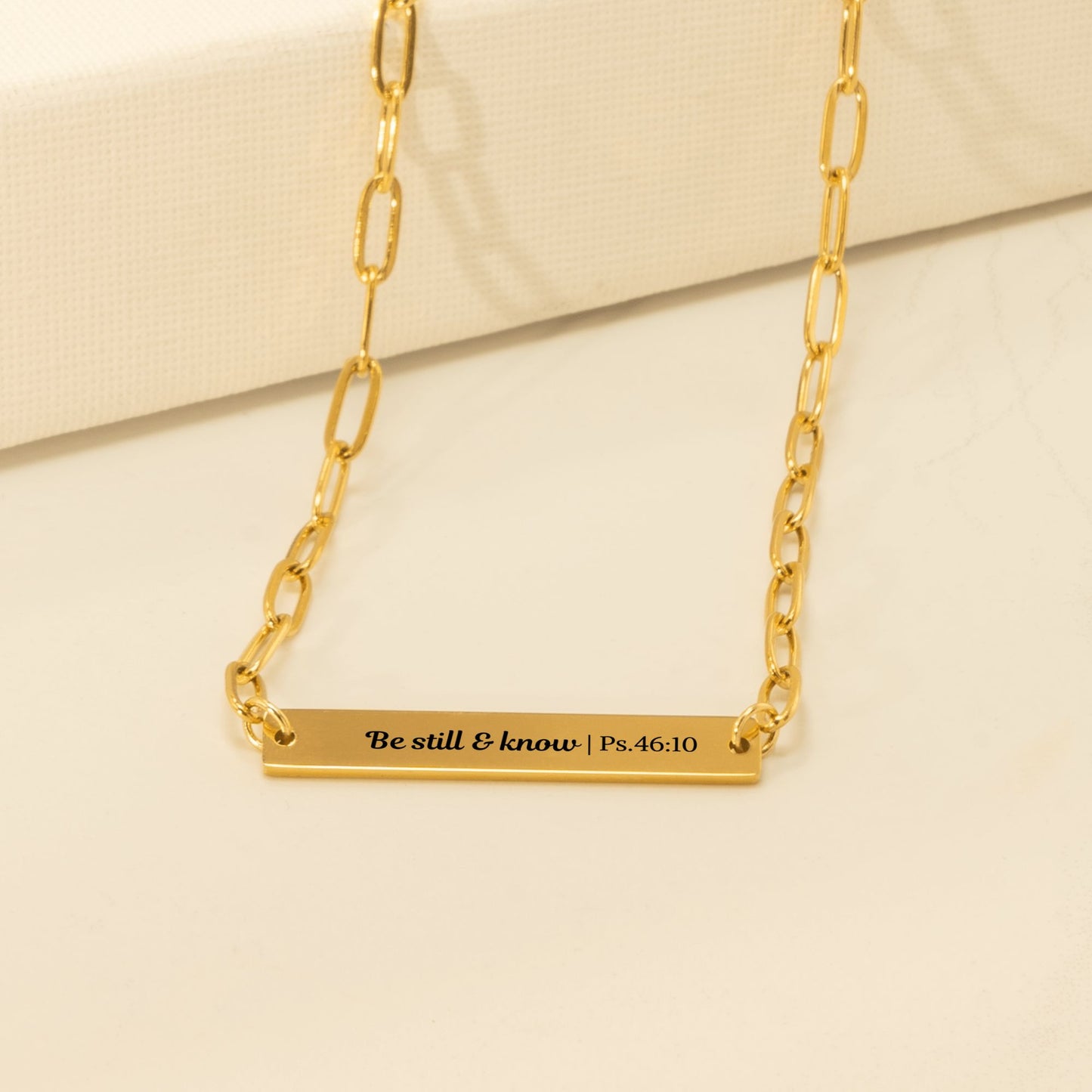 Be still & know Necklace