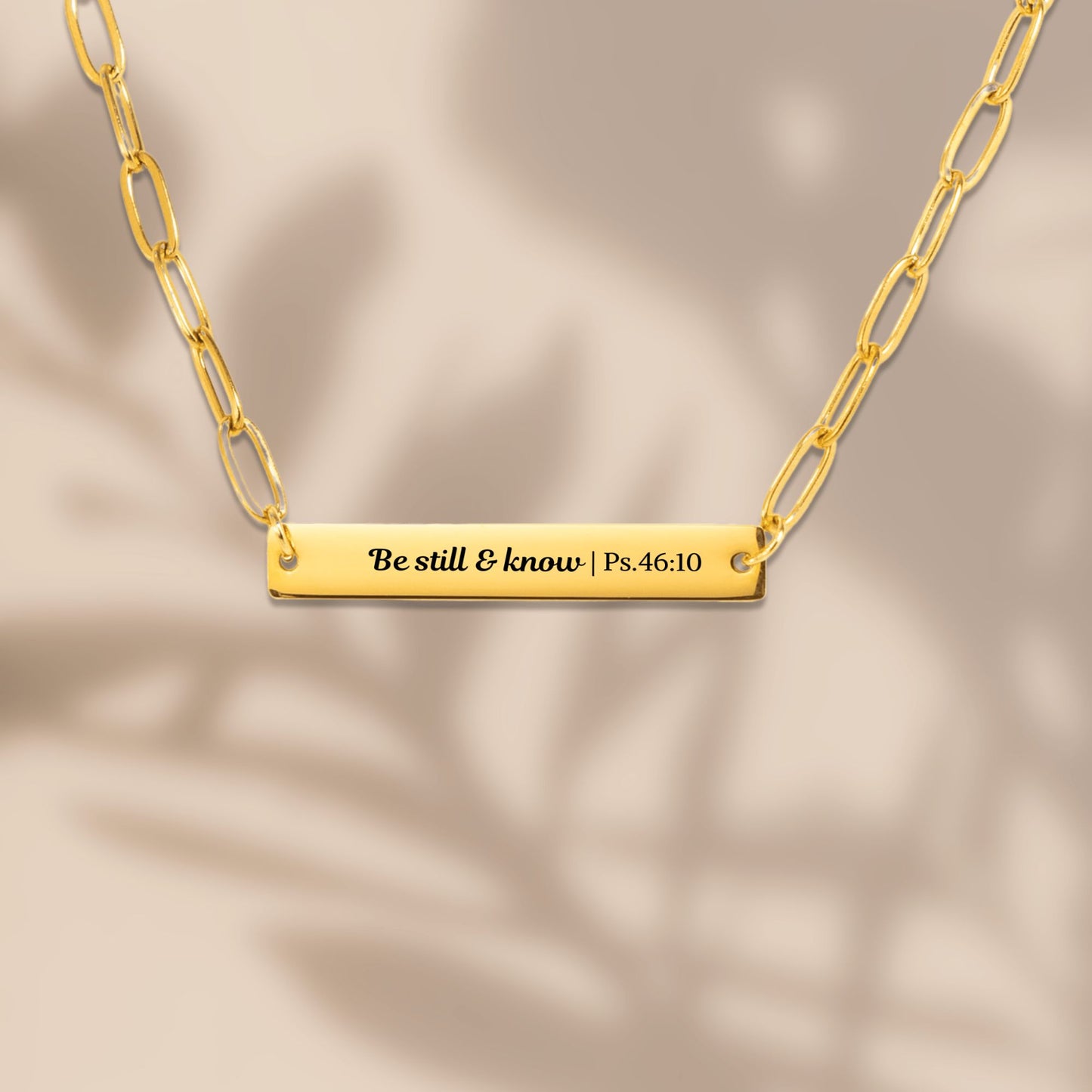 Be still & know Necklace