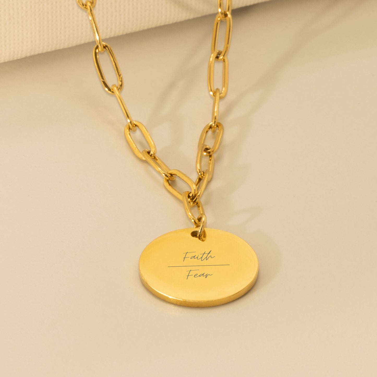 Faith Over Fear Necklace