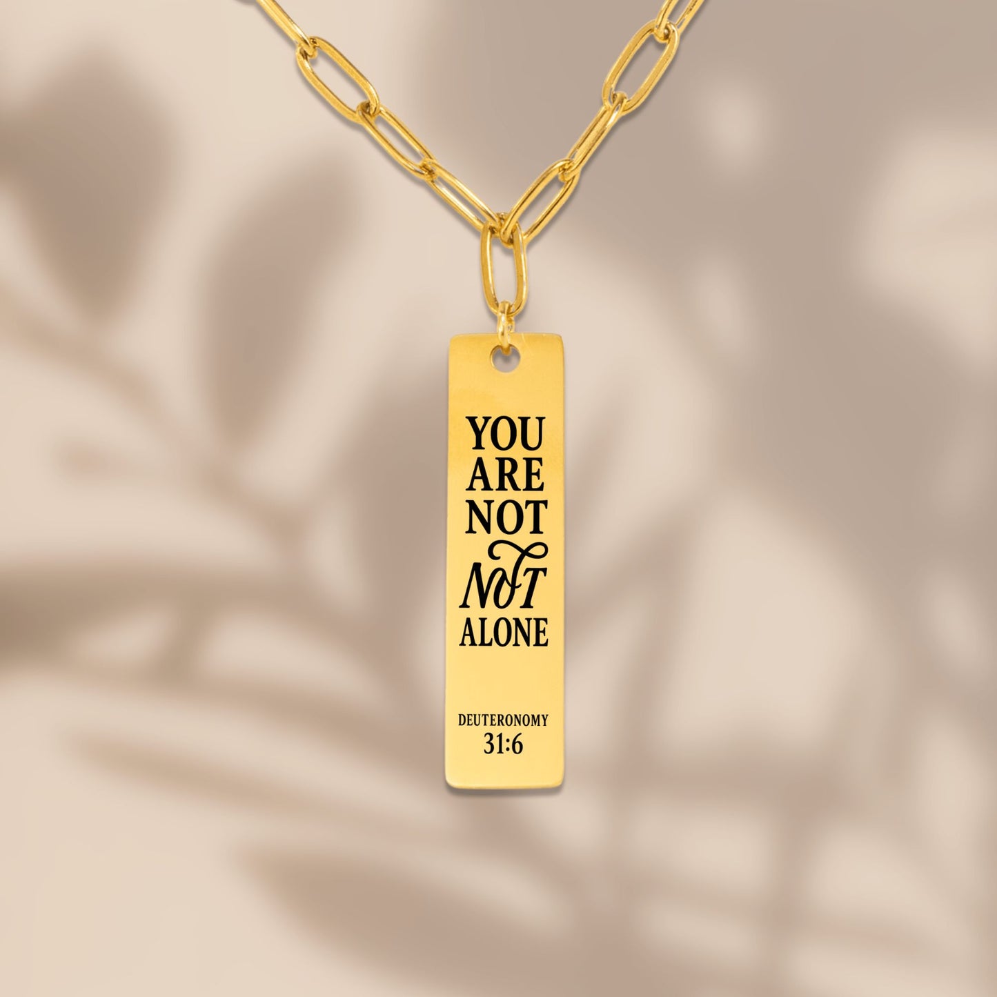 Deuteronomy 31:6 Necklace